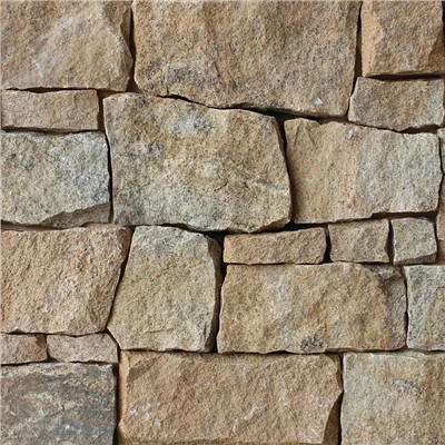 Granitni novi žuti nasumični kamen od kamena
